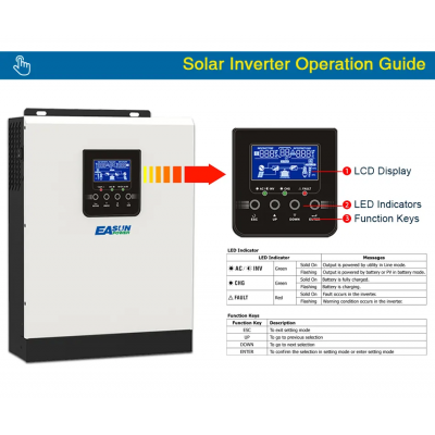 Купить Гибридный инвертор EASUN POWER ISolar SPH 3KW Off Grid 3 кВт А