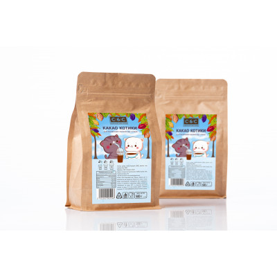 Какао-напиток C&C Chocolate and Cacao Котики 500 г Какао-напиток C&C Chocolate and Cacao Котики 500 г