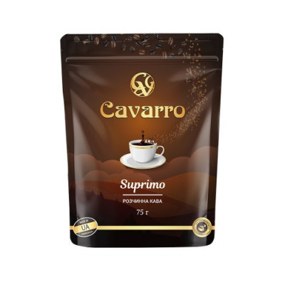 Кава розчинна CAVARRO Suprimo 75 г Кава розчинна CAVARRO Suprimo 75 г