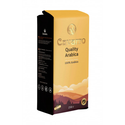 Кава мелена CAVARRO QUALITY ARABICA 250 г Кава мелена CAVARRO QUALITY ARABICA 250 г