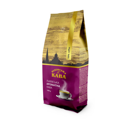 Кава в зернах Віденська Кава Львівська Ароматна 1 кг Кава в зернах Віденська Кава Львівська Ароматна 1 кг