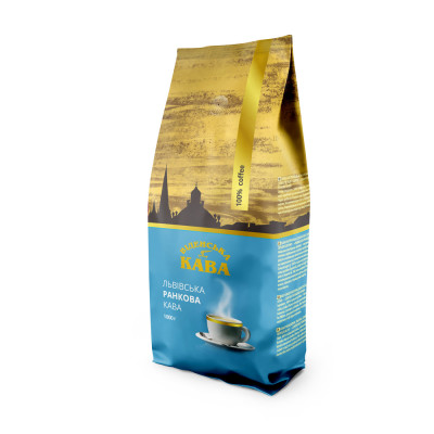 Кава в зернах Віденська Кава Львівська Ранкова 1 кг Кава в зернах Віденська Кава Львівська Ранкова 1 кг