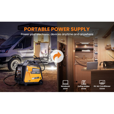 Инверторный генератор Maxpeedingrods MXR3500S DualFuel (газ/бензин), 3,2/3,5 кВт Инверторный генератор Maxpeedingrods MXR3500S DualFuel (газ/бензин), 3,2/3,5 кВт