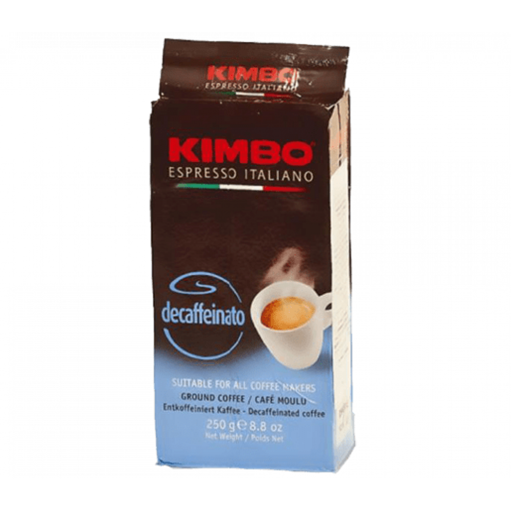 Café Moulu Espresso KIMBO Decaffeinato A Blend - 250 gr