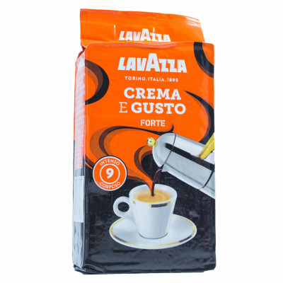 ≡ Купить Кофе молотый Lavazza Crema e Gusto Forte 250 г у ⚡Официального ...
