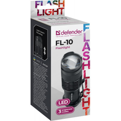 Flashlight tactical Defender FL-10 LED aluminum Flashlight tactical Defender FL-10 LED aluminum