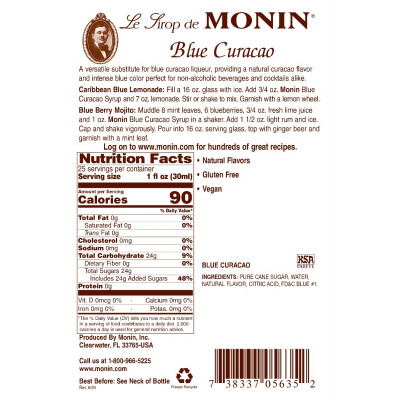 Сироп Monin Блю Кюрасао 700 мл Сироп Monin Блю Кюрасао 700 мл