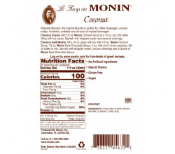 Monin Coconut Syrup 700 ml