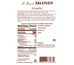 Monin Grenadine Syrup 700 ml