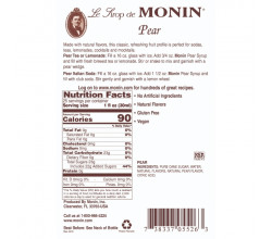 Monin Pear Syrup 700 ml