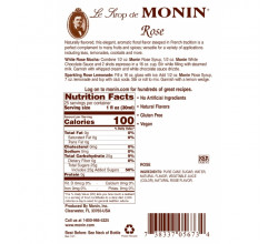 Monin Rose Syrup 700 ml