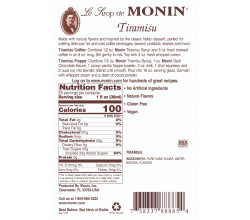 Monin Tiramisu Syrup 700 ml