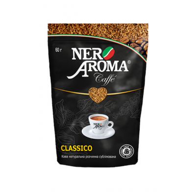 Кофе растворимый Nero Aroma Classico 60 г Кофе растворимый Nero Aroma Classico 60 г