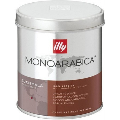 Ground coffee Illy Guatemala Monoarabica 125 g Ground coffee Illy Guatemala Monoarabica 125 g