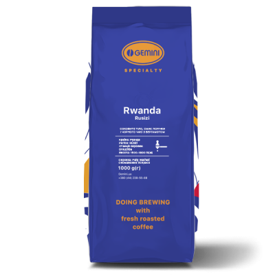 Кава в зернах Gemini Monosort Rwanda Rusizi Espresso 1 кг Кава в зернах Gemini Monosort Rwanda Rusizi Espresso 1 кг