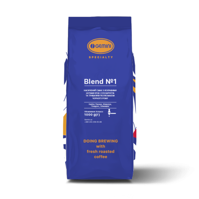 Кава в зернах Gemini specialty Blend No.1 1 кг Кава в зернах Gemini specialty Blend No.1 1 кг