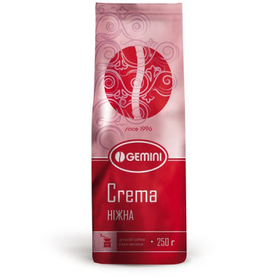 Кава в зернах Gemini Crema Ніжна 250 г Кава в зернах Gemini Crema Ніжна 250 г