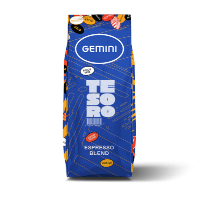 Кава в зернах Gemini Espresso Tesoro 1 кг Кава в зернах Gemini Espresso Tesoro 1 кг