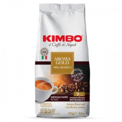 Кава в зернах KIMBO AROMA GOLD 100% ARABICA 250 г Кава в зернах KIMBO AROMA GOLD 100% ARABICA 250 г
