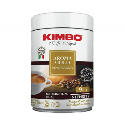 Кофе молотый  KIMBO AROMA GOLD 100% ARABICA   250 г Кофе молотый  KIMBO AROMA GOLD 100% ARABICA   250 г