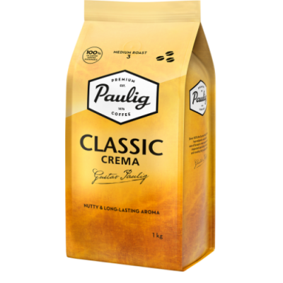 Кофе в зернах Paulig Crema 1 кг Кофе в зернах Paulig Crema 1 кг
