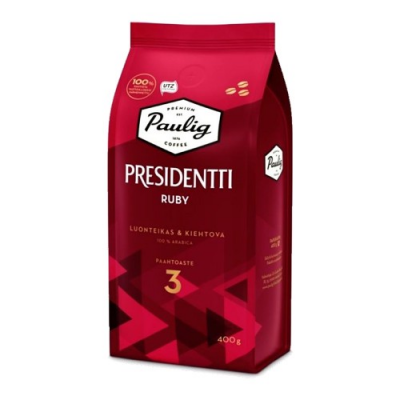 Coffee beans Paulig Presidentti Ruby 400 g Coffee beans Paulig Presidentti Ruby 400 g