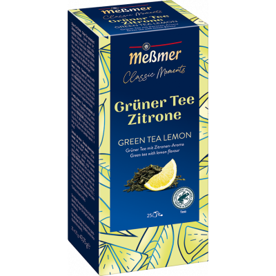 Чай пакетированный Messmer Classic Moments Green Tea Lemon 25 х 1,75 г Чай пакетированный Messmer Classic Moments Green Tea Lemon 25 х 1,75 г