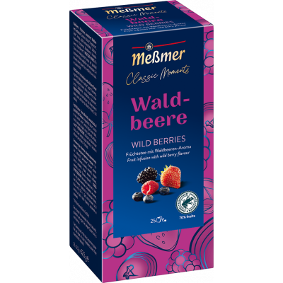 Tea bags Messmer Classic Moments Wild Berries Tea 25 x 2,5 Tea bags Messmer Classic Moments Wild Berries Tea 25 x 2,5