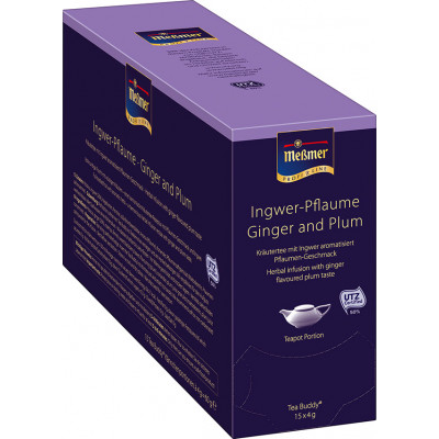 Чай пакетований Messmer ProfiLine Ginger Plum 15 х 4 г Чай пакетований Messmer ProfiLine Ginger Plum 15 х 4 г