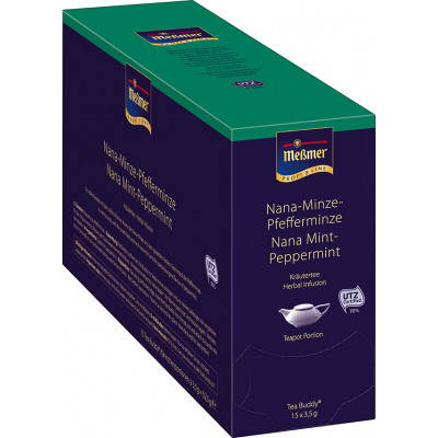 Чай пакетированный Messmer ProfiLine Nana Mint-Peppermint 15 х 3,5 г Чай пакетированный Messmer ProfiLine Nana Mint-Peppermint 15 х 3,5 г