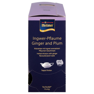 Чай пакетований Messmer ProfiLine Ginger Plum 15 х 4 г Чай пакетований Messmer ProfiLine Ginger Plum 15 х 4 г