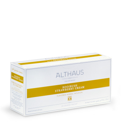 Чай пакетированный Althaus Rooibush Strawberry Cream 20x4г Чай пакетированный Althaus Rooibush Strawberry Cream 20x4г