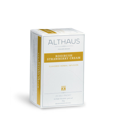 Чай пакетированный Althaus Rooibush Strawberry Cream 20х1,75 г Чай пакетированный Althaus Rooibush Strawberry Cream 20х1,75 г