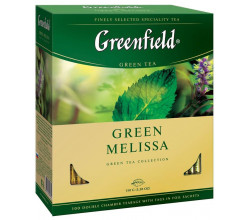 Чай пакетований Greenfield Green Melissa 100 шт