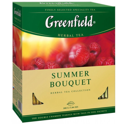 Greenfield fruit tea Summer Bouquet 100 tea bags Greenfield fruit tea Summer Bouquet 100 tea bags
