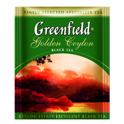 Greenfield black tea Golden Ceylon 25 tea bags Greenfield black tea Golden Ceylon 25 tea bags
