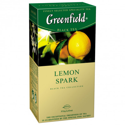 Чай пакетований Greenfield Lemon Spark 25 шт Чай пакетований Greenfield Lemon Spark 25 шт