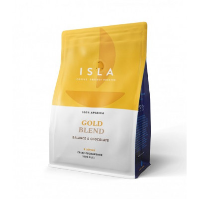 Кава в зернах Isla Gold Blend 1 кг Кава в зернах Isla Gold Blend 1 кг