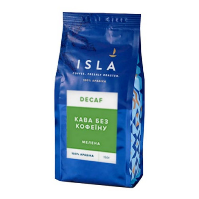 Кава мелена Isla без кофеїну 150 г Кава мелена Isla без кофеїну 150 г