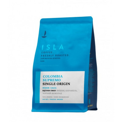 Кофе в зернах Isla моноарабика Колумбия Supremo Cauca, 1 кг Кофе в зернах Isla моноарабика Колумбия Supremo Cauca, 1 кг