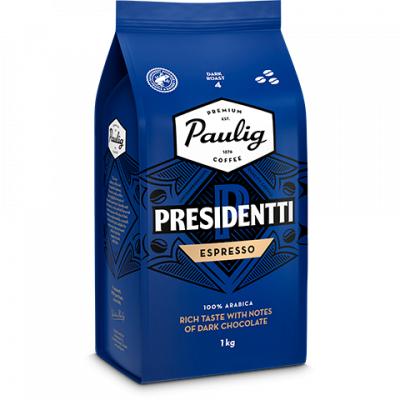Кава в зернах Paulig Presidentti Espresso 1 кг Кава в зернах Paulig Presidentti Espresso 1 кг