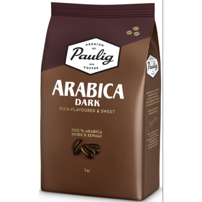 Кофе в зернах Paulig Arabica Dark 1 кг Кофе в зернах Paulig Arabica Dark 1 кг
