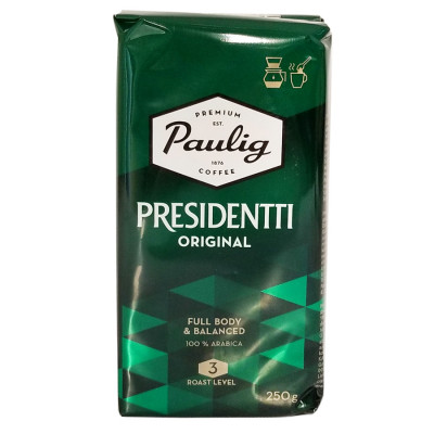 Кава мелена  Paulig Presidentti Original 250 г Кава мелена  Paulig Presidentti Original 250 г