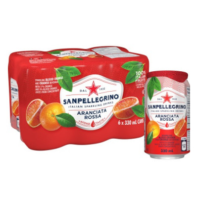 Лимонад Sanpellegrino Aranciata Rossa 0.33 л Лимонад Sanpellegrino Aranciata Rossa 0.33 л