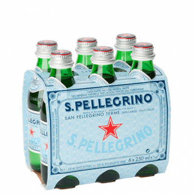 Вода мінеральна газована S.Pellegrino 0,25 л Вода мінеральна газована S.Pellegrino 0,25 л