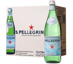 Вода минеральная газированная S.Pellegrino 0,75 л