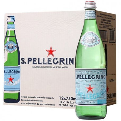 Вода мінеральна газована S.Pellegrino 0,75 л Вода мінеральна газована S.Pellegrino 0,75 л